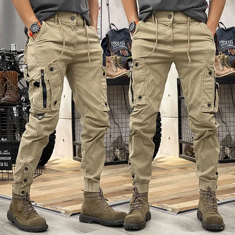 Woodworking Brand - سراويل قطنية كاجوال للرجال ، سراويل