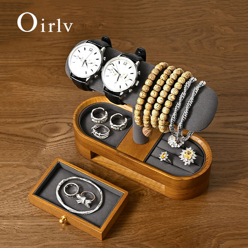 Woodworking Show - Oirlv خشب متين ساعة منظم الرف
