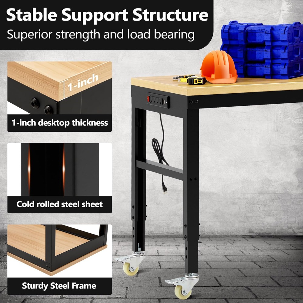 منضدة عمل قابلة للتعديل، مقعد  - مراجعة Woodworking Garage وسعره