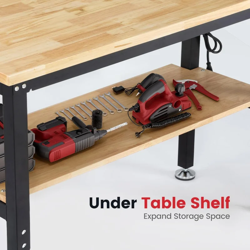 طاولة عمل للمرآب قابلة لتعديل  - مراجعة Woodworking Garage وسعره