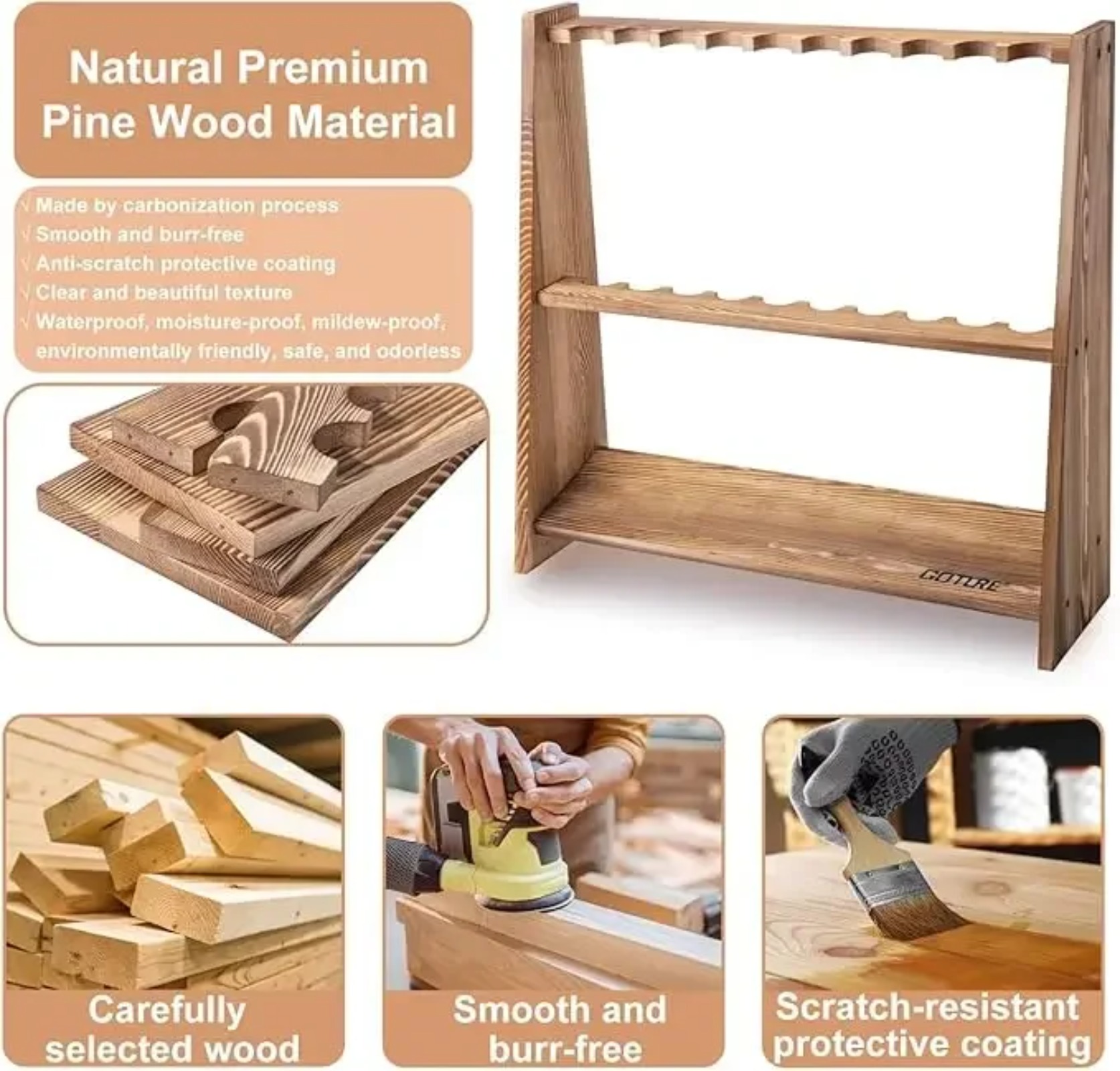حامل قصبات صيد السمك من خشب ال - مراجعة Woodworking Show وسعره