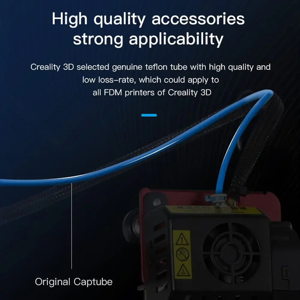 أنابيب PTFE زرقاء من CREALITY  - مراجعة Creality Printer K1 وسعره