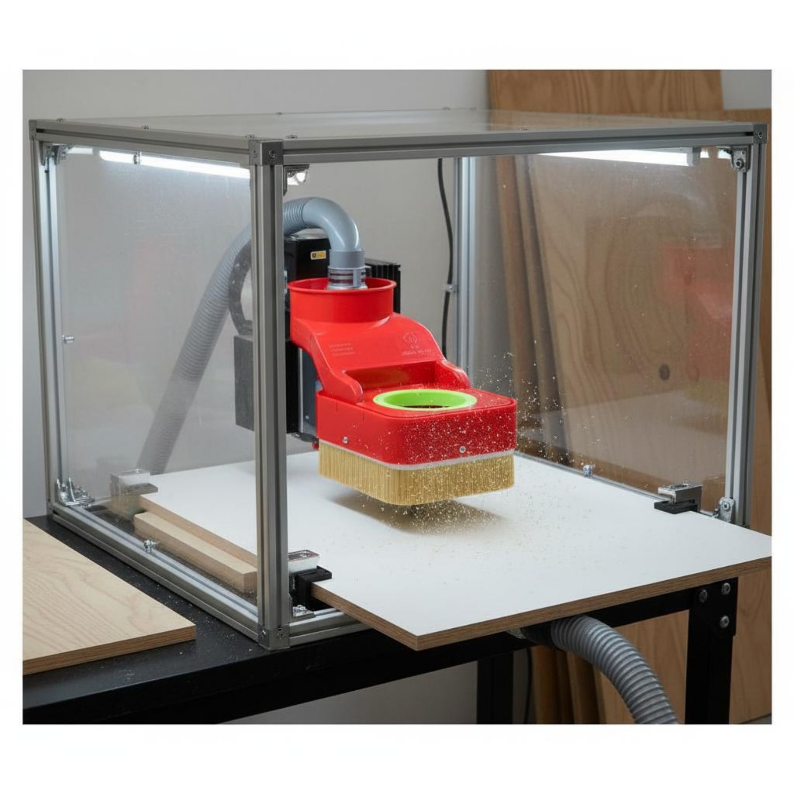 غطاء غبار لماكينة راوتر CNC، ف - مراجعة Vacuum Woodworking وسعره