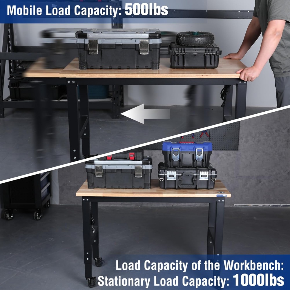 منضدة عمل جراج، منضدة عمل قابل - مراجعة Woodworking Garage وسعره