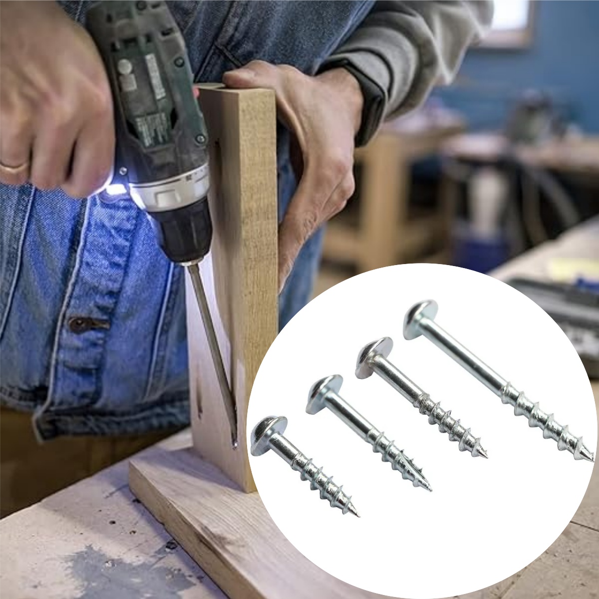 100 قطعة من مسامير الجيب المطل - مراجعة Woodworking Hacks وسعره