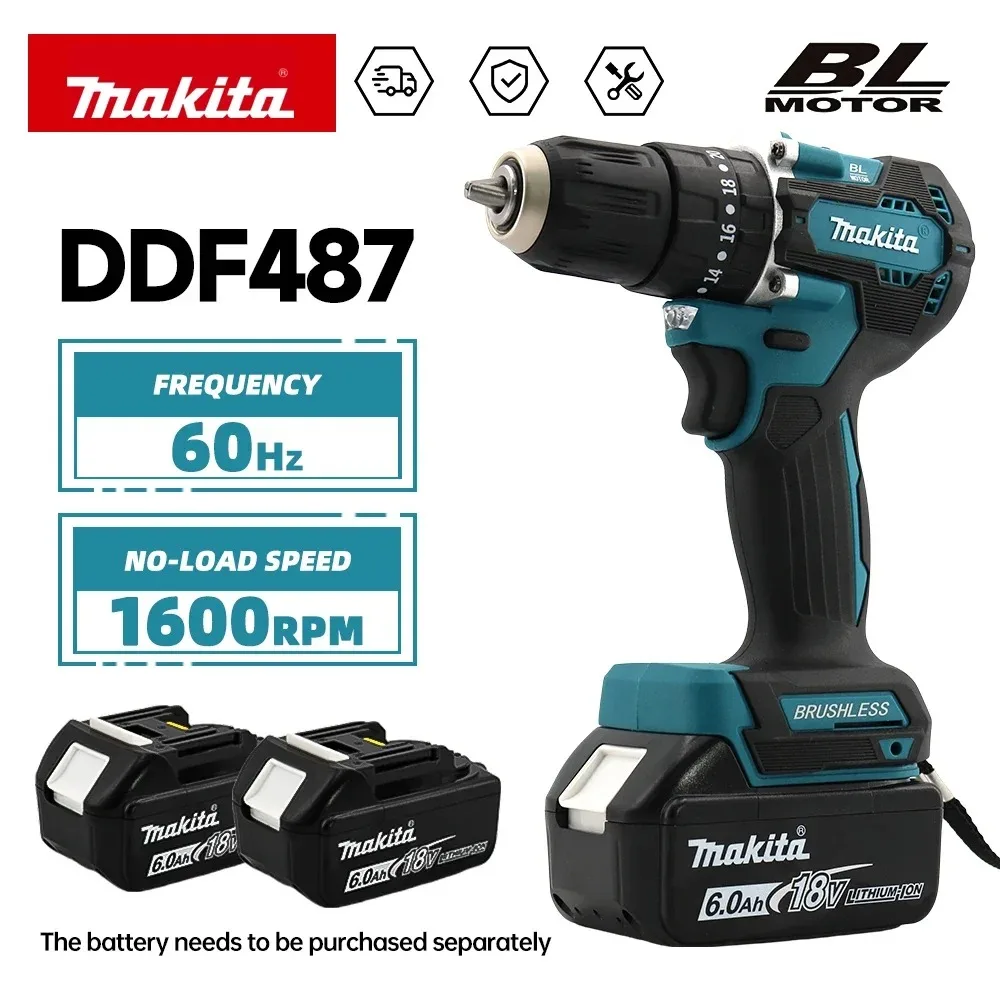 ماكيتا DDF487 مثقاب مطرقي لاسل - مراجعة Makita Drill Ddf484 وسعره