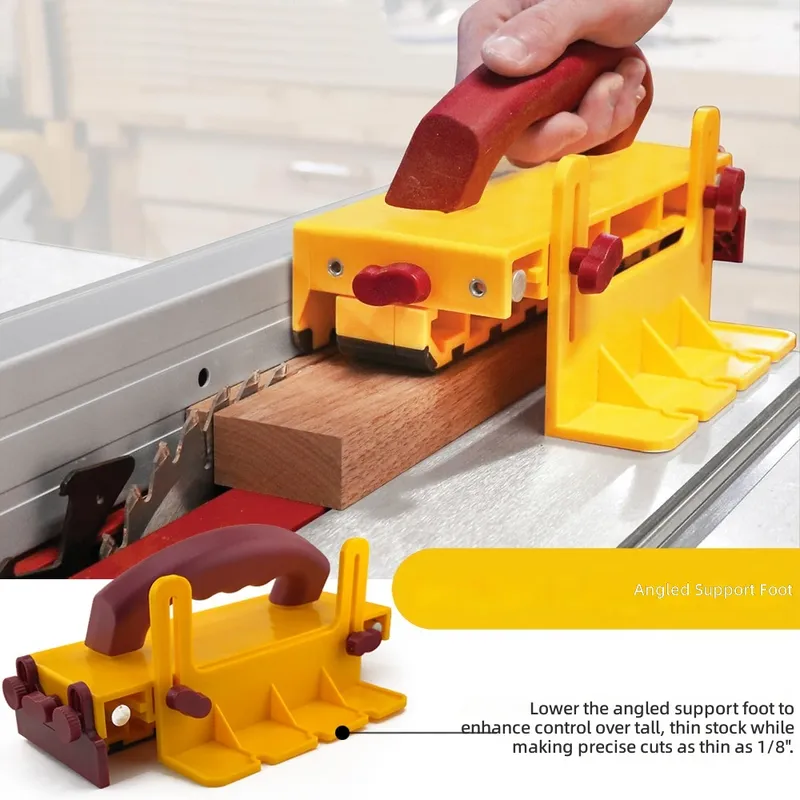 مقبض دفع لمنشار الطاولة، أداة  - مراجعة Woodworking Kickback وسعره