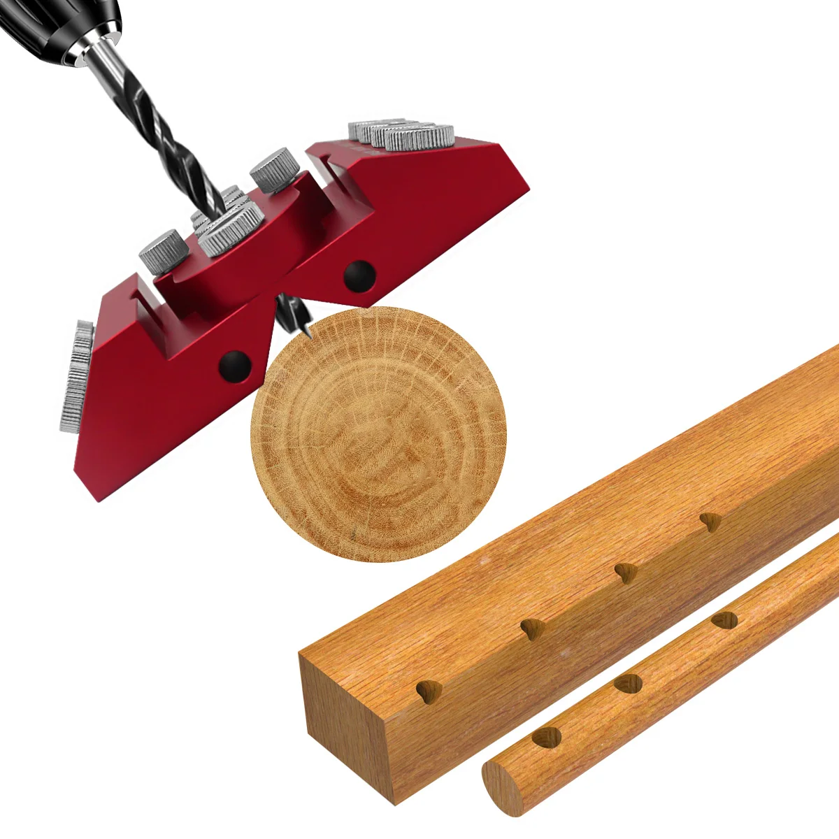 سبيكة درجة زاوية ثقب الحفر دلي - مراجعة Woodworking Hacks وسعره