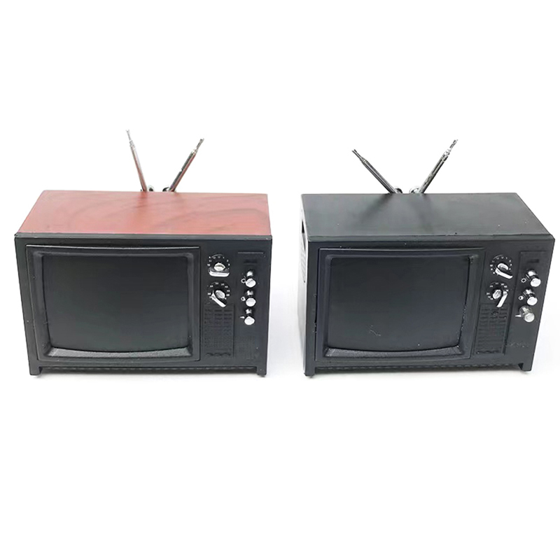 1 قطعة 1/12 دمية صغيرة التلفزي - مراجعة Woodworking Tv وسعره