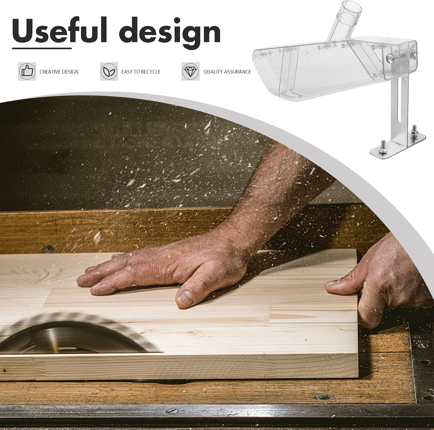 غطاء حماية شفاف لمنشار الطاولة - مراجعة Vacuum Woodworking وسعره